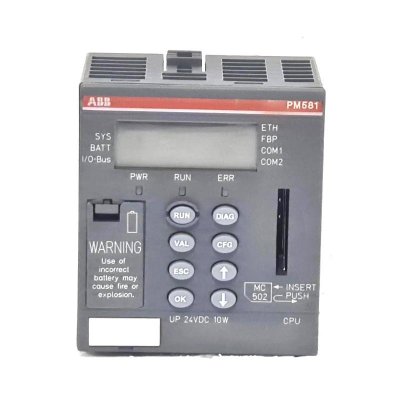 ABB PM581-ETH 1SAP140100R0170 AC500 PLC CPU Module